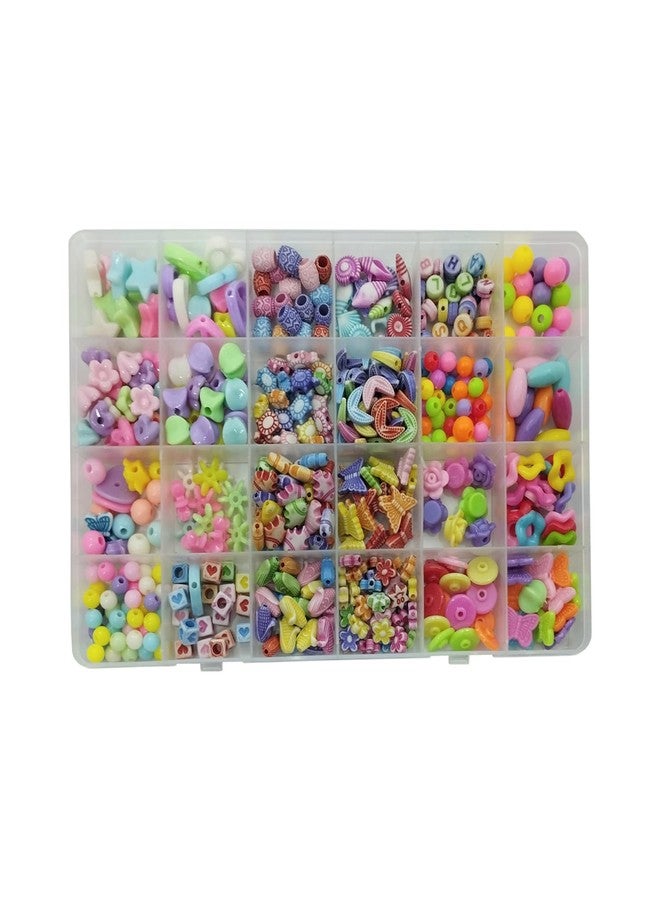 SYGA Beads for Kids Crafts Children's Jewelry Making Kit DIY Bracelets Necklace Hairband and Rings Craft Kits Birthday for 4, 5, 6, 7-Year-Old Little Girls-Multicolor (DIYBeadsSet-24) - Image 1